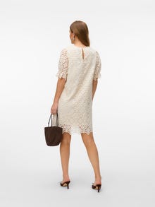 Vero Moda VMDINNA Short dress -Antique White - 10334468