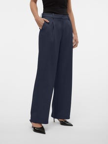 Vero Moda VMCASSIDY Średnia talia Spodnie -Navy Blazer - 10334507