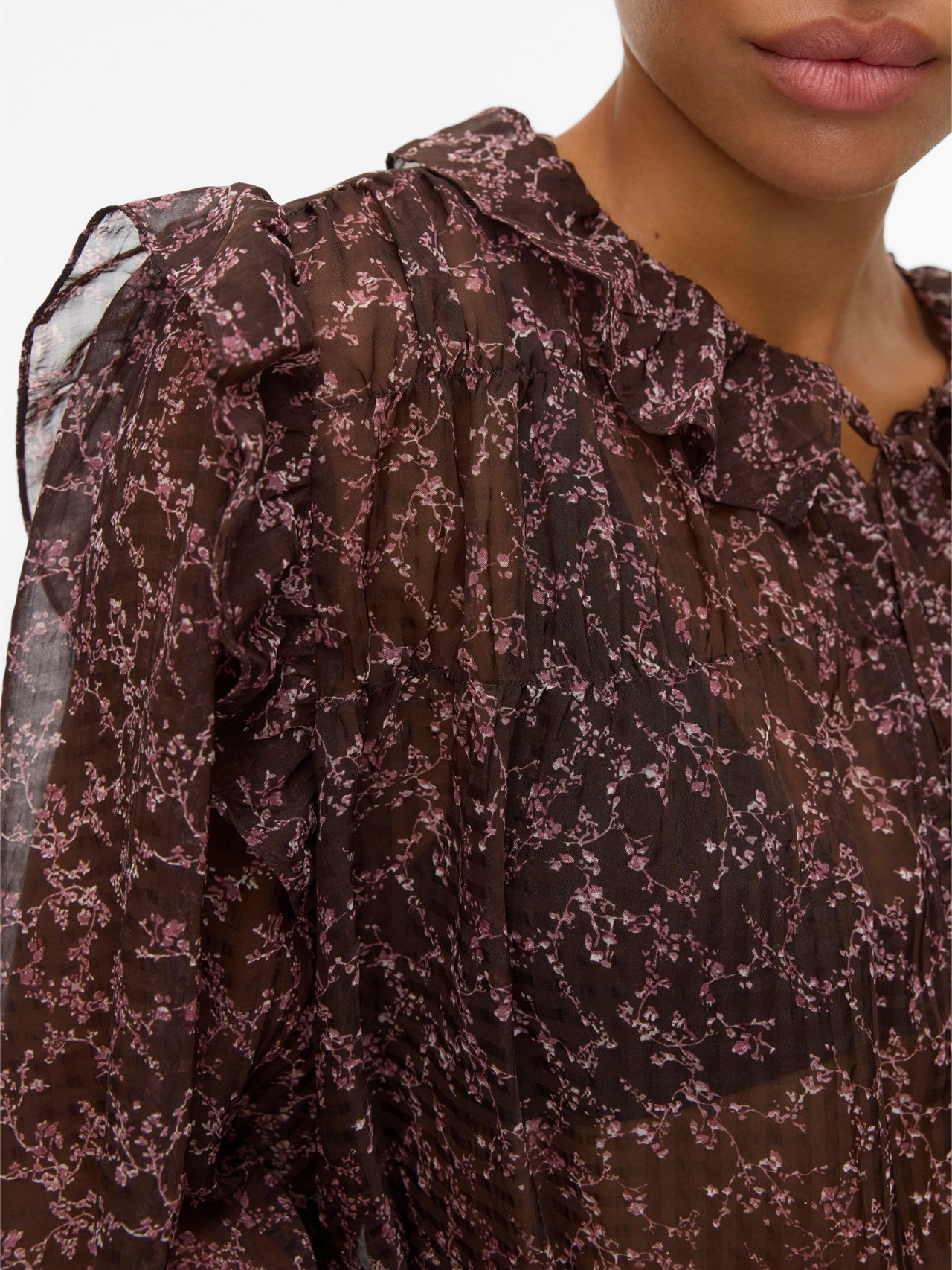 Vero Moda VMPETRA Overhemd -Chocolate Torte - 10334562