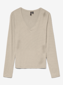 Vero Moda VMLAVA T-Shirt -Oatmeal - 10334582