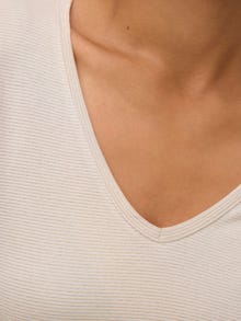 Vero Moda VMLAVA T-shirt -Oatmeal - 10334582