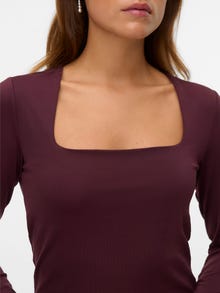 Vero Moda VMMILLION Top -Tawny Port - 10334613