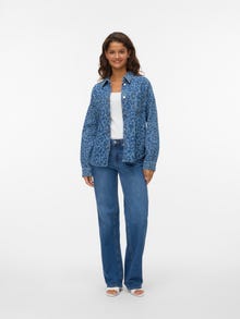 Vero Moda VMTESSIE Denimskjorte -Medium Blue Denim - 10334623
