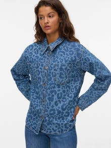 Vero Moda VMTESSIE Denimskjorte -Medium Blue Denim - 10334623
