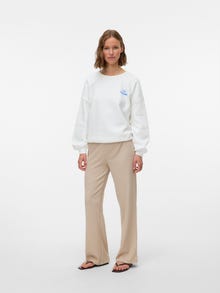 Vero Moda SNMERVE Høj talje Bukser -Silver Lining - 10334706