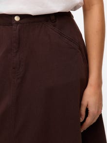 Vero Moda VMFILIA Hohe Taille Midirock -Chocolate Torte - 10335049