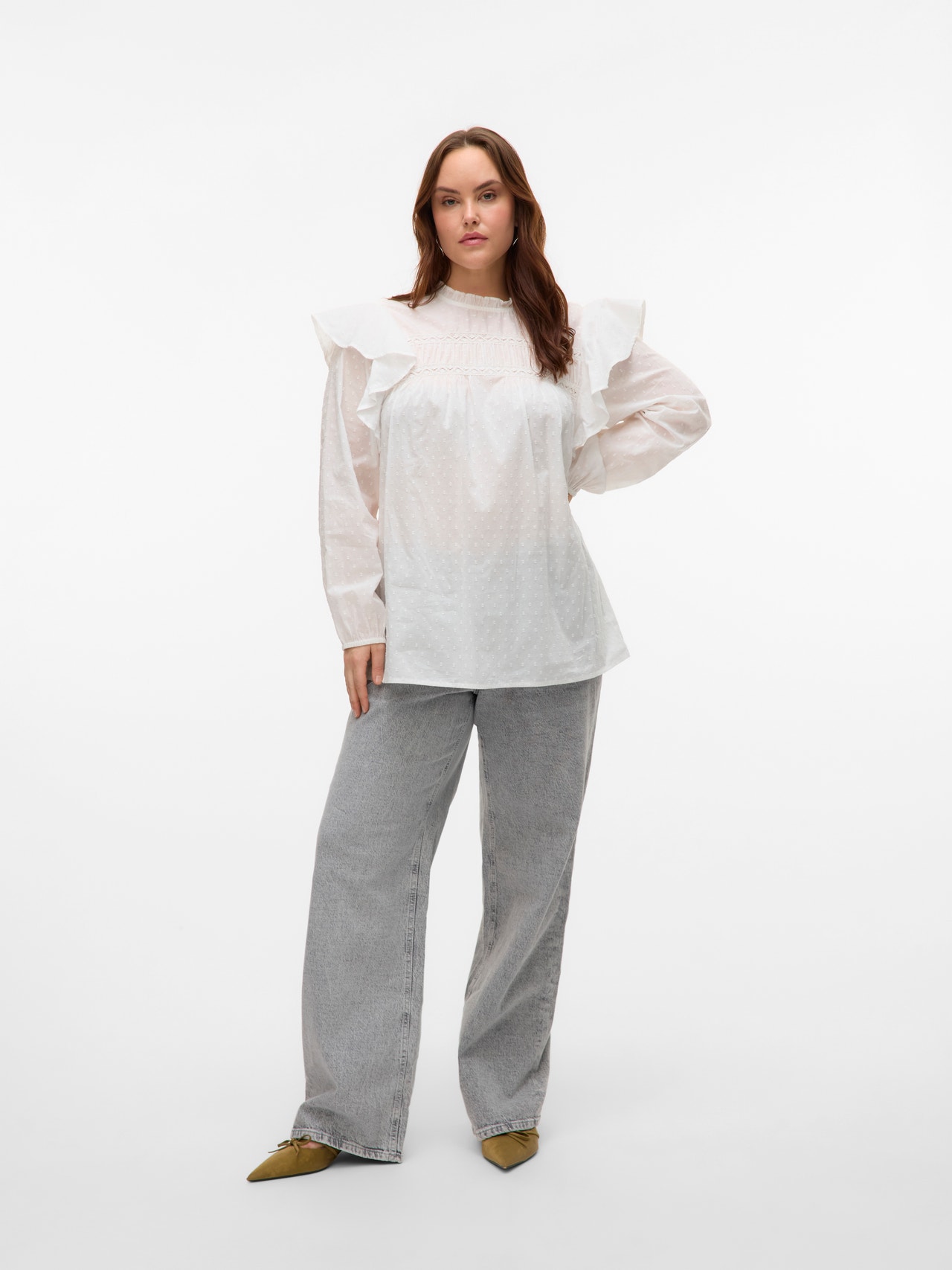 Vero Moda VMCTRINE Skjorta -Snow White - 10335071