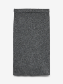 Vero Moda VMCBRISA Mid rise Midi skirt -Medium Grey Melange - 10335115
