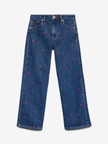 Vero Moda VMTESSA High rise Wide leg fit Jeans -Medium Blue Denim - 10335206