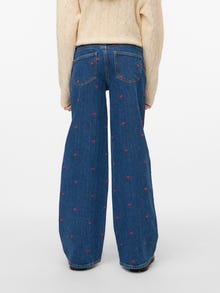 Vero Moda VMTESSA Hög midja Vida ben Jeans -Medium Blue Denim - 10335206