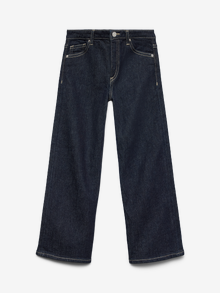 Vero Moda VMTESSA High rise Wide Leg Fit Jeans -Dark Blue Denim - 10335239