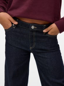 Vero Moda VMTESSA High rise Wide Leg Fit Jeans -Dark Blue Denim - 10335239