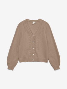 Vero Moda VMLYA Cardigan in Maglia -Silver Mink - 10335263