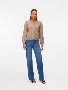 Vero Moda VMLYA Strickjacke -Silver Mink - 10335263