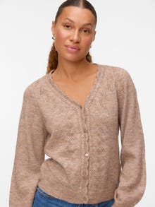 Vero Moda VMLYA Úpletový sveter -Silver Mink - 10335263