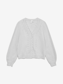 Vero Moda VMLYA Pleteni kardigan -Light Grey Melange - 10335263