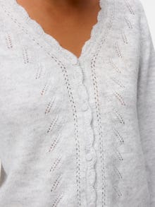 Vero Moda VMLYA Pleteni kardigan -Light Grey Melange - 10335263