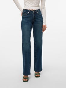 Vero Moda VMVANESSA Vita bassa Wide Leg Fit Jeans -Medium Blue Denim - 10335280