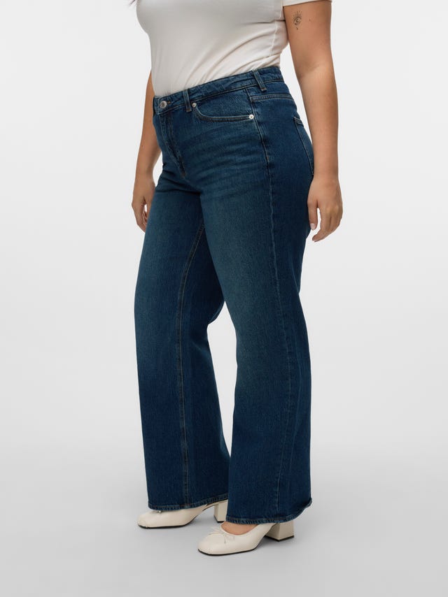 Vero Moda VMCTESSA Hög midja Vida ben Jeans - 10335290