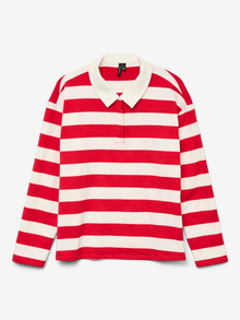 Vero Moda VMPERNILLE Polo-Shirt -Tango Red - 10335343