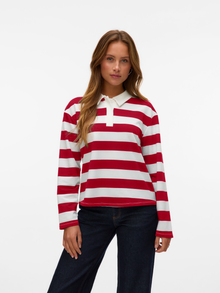 Vero Moda VMPERNILLE Polo-Shirt -Tango Red - 10335343