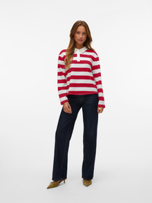 Vero Moda VMPERNILLE Polo-Shirt -Tango Red - 10335343