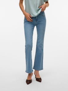 Vero Moda VMHELMA Mid Rise Ausgestellt Jeans -Light Blue Denim - 10335344