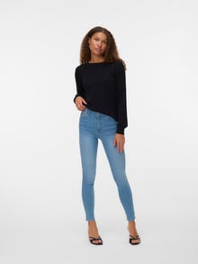 Vero Moda VMSOF Hohe Taille Skinny Fit Jeans -Light Blue Denim - 10335360