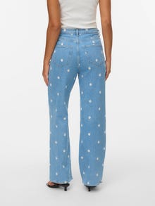 Vero Moda VMTESSA Hohe Taille Jeans -Light Blue Denim - 10335495