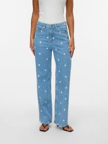 Vero Moda VMTESSA Hohe Taille Jeans -Light Blue Denim - 10335495