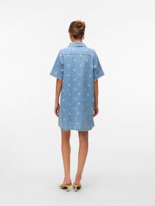 Vero Moda VMOCINA Krótka sukienka -Light Blue Denim - 10335511