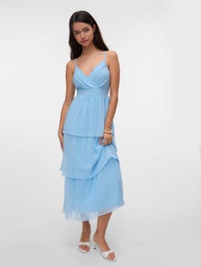 Vero Moda VMMELISA Lang kjole -Airy Blue - 10335577