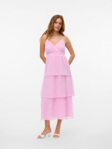 Vero Moda VMMELISA Lang kjole -Bonbon - 10335577