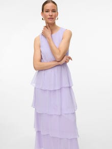 Vero Moda VMMELISA Długa sukienka -Pastel Lilac - 10335578