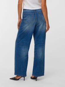Vero Moda VMTAYLOR Taille moyenne Wide Leg Fit Jeans -Medium Blue Denim - 10335587