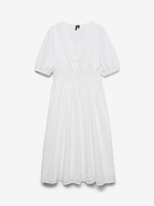Vero Moda VMYUSRA Lange jurk -Bright White - 10335619