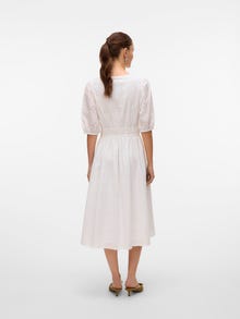 Vero Moda VMYUSRA Lange jurk -Bright White - 10335619
