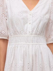 Vero Moda VMYUSRA Lange jurk -Bright White - 10335619