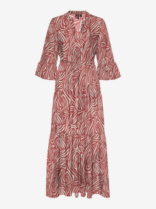 Vero Moda VMCVERA Długa sukienka -Marsala - 10335890