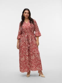 Vero Moda VMCVERA Długa sukienka -Marsala - 10335890