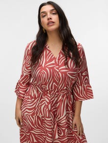 Vero Moda VMCVERA Długa sukienka -Marsala - 10335890