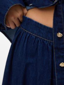 Vero Moda VMMAIKEN Taille haute Jupe midi -Dark Blue Denim - 10335933