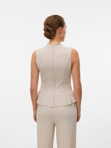 Vero Moda VMMAXINE Top -Pumice Stone - 10335994