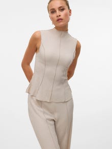 Vero Moda VMMAXINE Top -Pumice Stone - 10335994