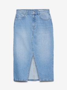 Vero Moda VMELFI Hohe Taille Langer Rock -Light Blue Denim - 10336020