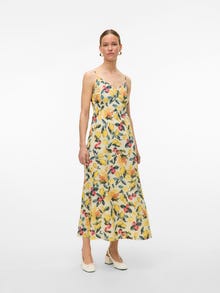 Vero Moda VMLEMONY Lang kjole -Transparent Yellow - 10336251