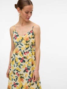 Vero Moda VMLEMONY Pitkä mekko -Transparent Yellow - 10336251