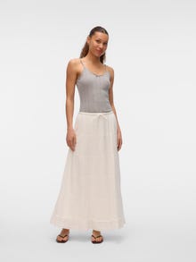 Vero Moda VMCLEMENTINE High waist Long Skirt -Snow White - 10336287