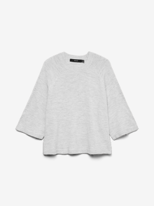 Vero Moda VMLEFILE Pullover -Light Grey Melange - 10336416