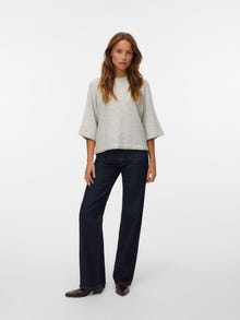 Vero Moda VMLEFILE Pullover -Light Grey Melange - 10336416